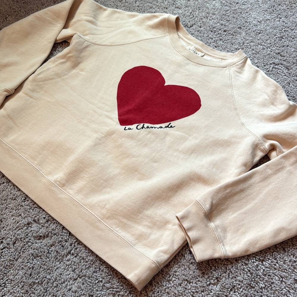 Crew Pullover with Red Heart - Picture 3 of 3